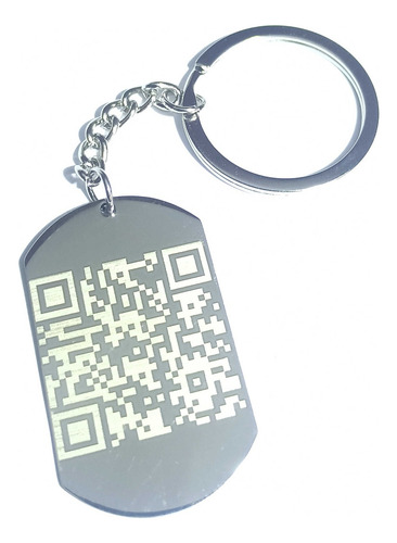Imagen 3 de 6 de Llavero Acero Quirurgico Spotify Qr Grabado Laser Hd