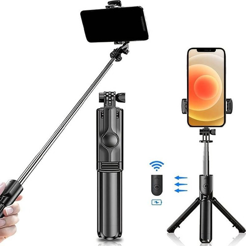 Selfie Stick, Trípode Con Control Remoto, 360°rotación