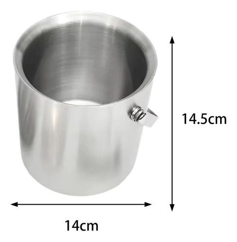 Cubo Hielo Portátil Doble Pared Con Aislamiento Y Tapa 1,6 L