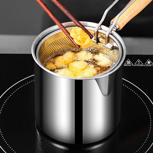 Deep Fry Pan With Handle Deep Fryers Frying Pot For Outdoor