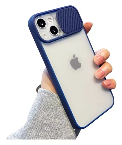 Funda Generica Para iPhone Tpu Protector Tapa Camara Slide