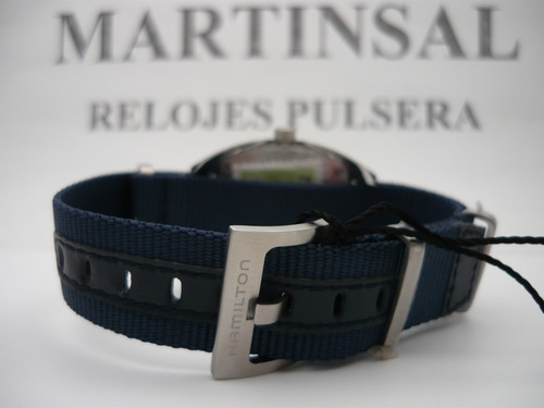 Hamilton Khaki Aviation Pilot Pioneer Mechanical H76419941 Azul Acero Cepillado Azul