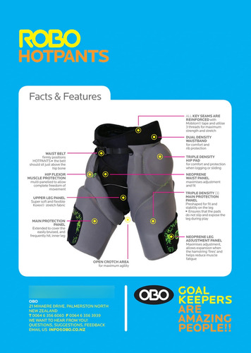 Obo Robo Hotpants Bermuda Hockey Arquero