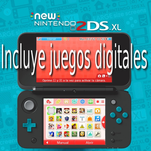 New Nintendo 2ds Xl Nueva Con Juegos Digitales