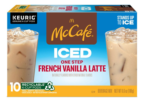 Mccafe Capsulas Pods Café Helado Vainilla Francesa 10 Piezas