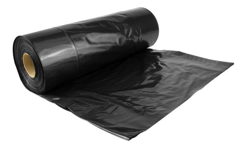 Rollo Negro Bobina Tubo Bolsa 60cm Anch. 50 Mic 20mts