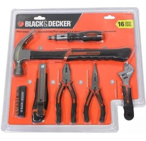 Set Black+decker Hdt51 916 Herramientas Manuales X 16 Piezas