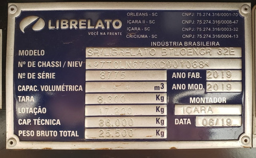 Bitrenzão Sider Librelato 30mt. 2019/19 (8911)