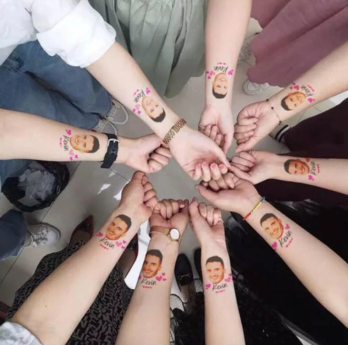 60 Tatuajes Temporales Personalizados Cumpleaños, Mascotas (Usado)