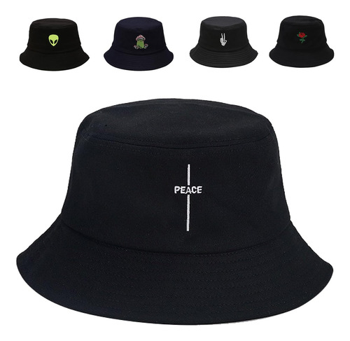 Sombrero De Algodón Para Mujeres Y Hombres, Sombrero Peace Talla Única