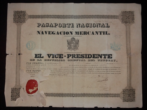 Impreso Vicepte.luis Perez Y Antonino Vidal San Carlos 1840