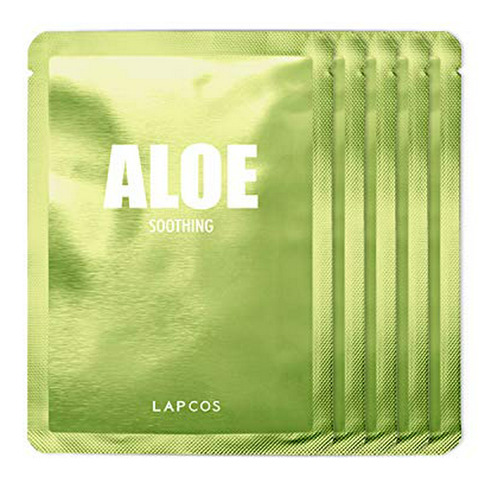 Lapcos Aloe Sheet Mask, Daily Face Mask With Cucumber And Al