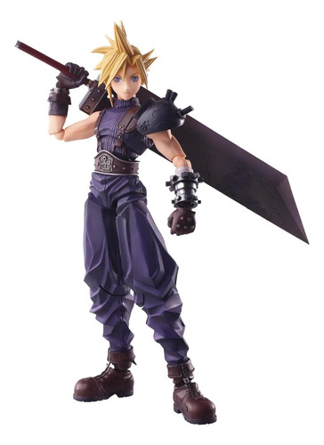 Final Fantasy Vii: Cloud Strife Trae Figura De Acción