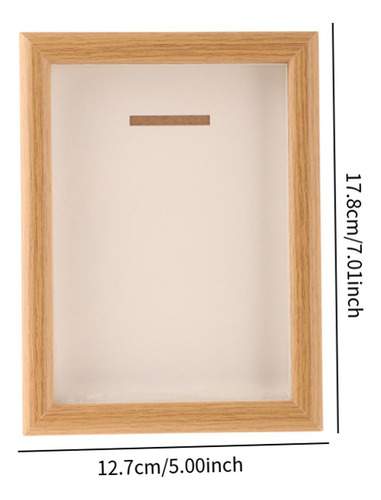 Caja De Almacenamiento De Medalla Color Madera 7 Pulgadas