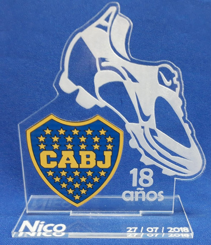 Souvenir Trofeo  Personalizado Acrilico Boca