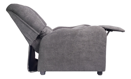 Sillon Reclinable Reposet Moderno Color Gris