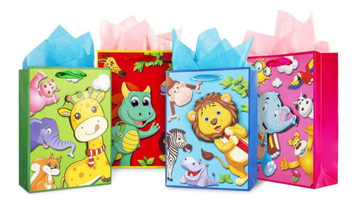 Bolsa Pequeña 9.5 4 Papel Seda Para Niño Niña Cumpleaño