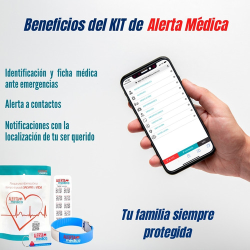 Manilla/pulsera De Identificación Y Localización (código Qr)