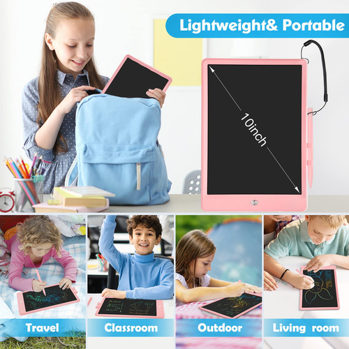 Tableta De Escritura Lcd Pyttur De 10 Pulgadas Para Niños, P