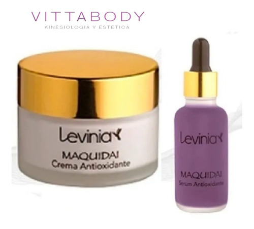 Levinia Crema + Serum  Maquidai Antioxidante  Dermik Facial