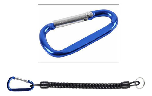 Cuerdas De Seguridad En Espiral Retráctiles Para Pesca Azul