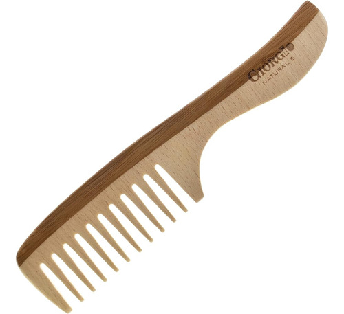 Peine Desenredante De Madera Natural Giorgio Gionat5 Con Man