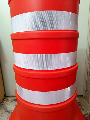 Kit 3 Cone Barril Trânsito Conão Base Quadrada Canalizador