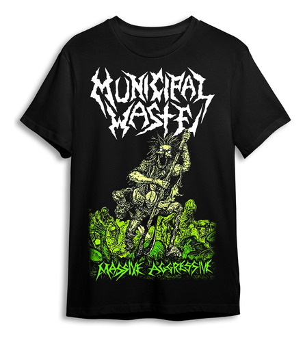 Polera Municipal Waste - Massive Aggressive - Holy Shirt