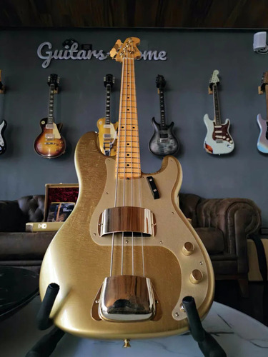 Fender Custom Shop Precision Bass Hle Gold Limited Edition Diestro Gold Relic 4 (Usado)