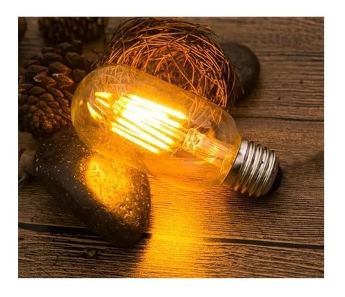 Imagem 2 de 5 de Lâmpada De Filamento Led Retro Vintage T45 - 4w - Bivolt
