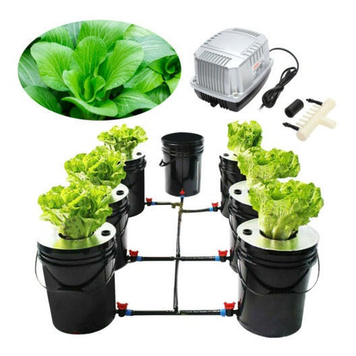 7 Pots 20l Hydroponics Grow System Recirculating Deep Wa Yyb