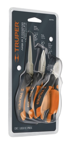 Imagen 1 de 1 de Juego Kit Set 3 Mini Pinzas Alicates Calidad Premium