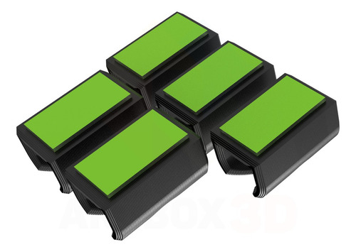 5 X Organizador De Fios Guia Para Cabos Parede Embaixo Mesa Cor Preto