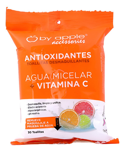 Toallita Desmaquillante Con Vitamina C By Apple Accessories