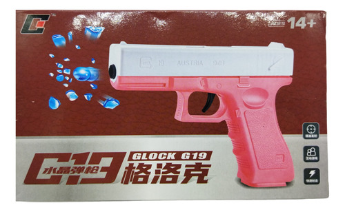 Pistola Lança Bolinha De Gel 14cm Color Brinquedo Arminha