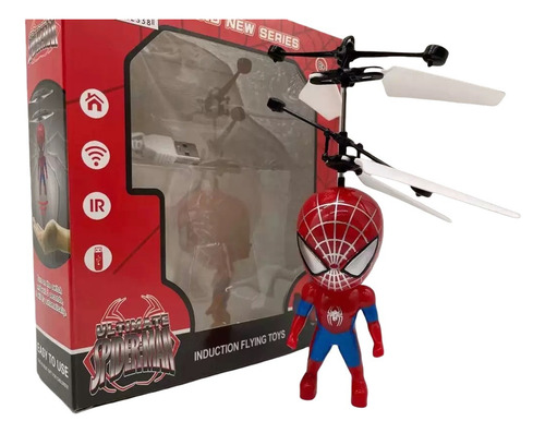Juguete Volador Spiderman Con Sensor De Infrarrojos Rojo