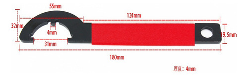 Llave De Seguridad De 1/4 Para Tubo Amortiguador Con Mango D