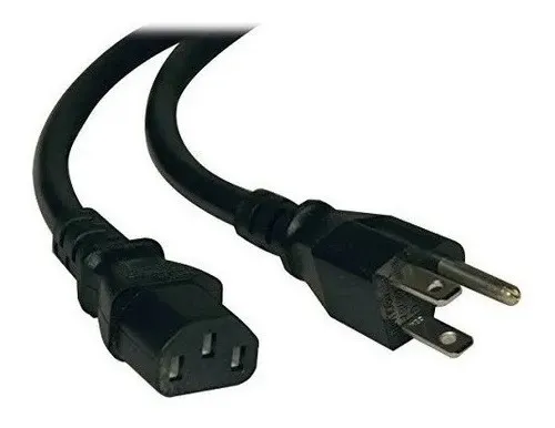 Cable Genérico Poder C13 Americano 1.5m Negro Computadores