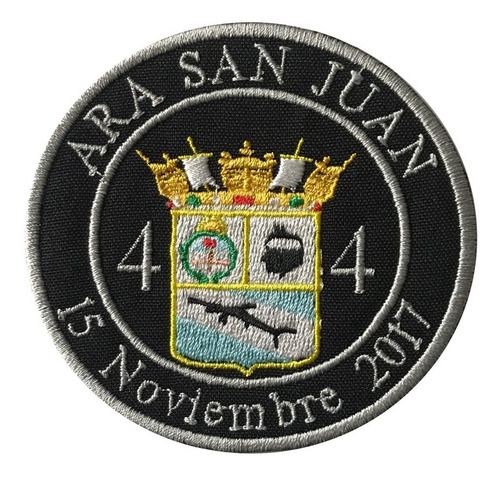 Parche Bordado Submarino San Juan Homenaje 44 Heroes