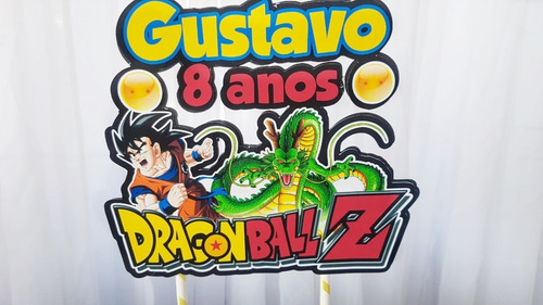 Topo De Bolo Topper Personalizado Dragon Ball Z