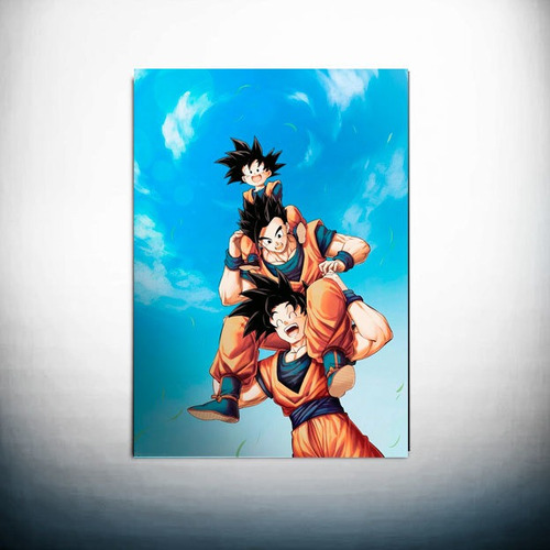 Poster Adesivo Anime Dragon Ball Z Goku Gohan Goten