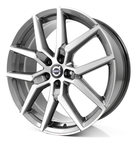 Rodas 20 Volvo Xc60 2022 5x108 R Design Jaguar Evoque Fusion Cor Preto Com Diamantado