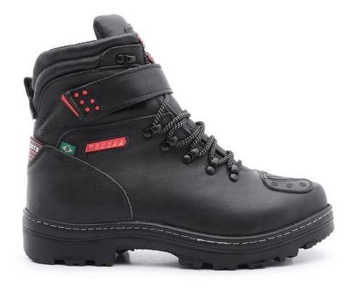 Bota Motociclista Masculina Impermeavel Bell Boots Em Couro 