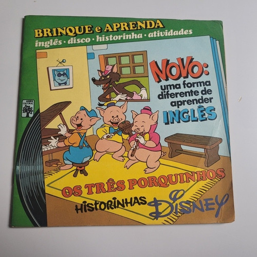 Disco Historinhas Disney - Os Três Porquinhos - Abril 