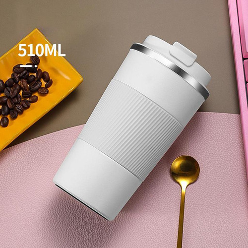 Taza De Viaje Taza De Café Aislada Con Tapa A Prueba De