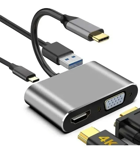 Conector adaptador de USB Tipo C a HDMI para Macbook 12 pulgadas