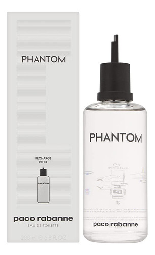 Eau De Toilette Paco Rabanne Phantom, 200 Ml, Recambio