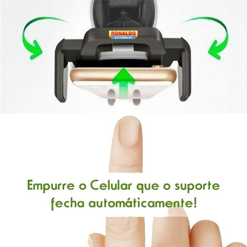 Suporte Veicular Celular Gps Ventosa Gruda Painel Automatic