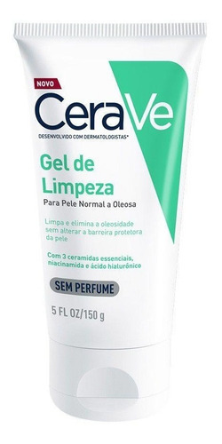 Gel De Limpeza Facial Para Pele Oleosa 150g Cerave