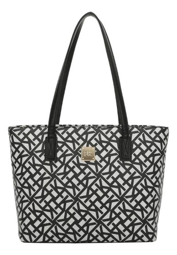 Shopping Bag Grande Ss23 Monograma Tramado Cfk101 - Preto